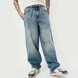  Men Washed Loose Fit Jeans-image-19