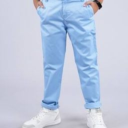 kiddopanti Boy Straight Fit Flat Front Trousers-picture-15