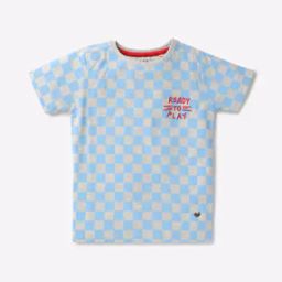 ed-a-mamma Checked Round-Neck T-shirt-picture-32