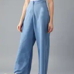 Textured Lightweight High Rise Wide Leg Pants-image-29