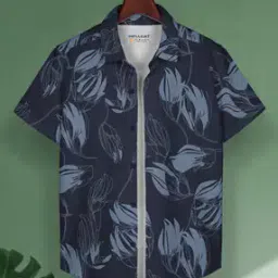 Boys Printed Regular Fit Shirt with Short Sleeves-image-42
