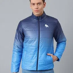 Ombre Puffer Jacket with Slip Pockets-picture-41