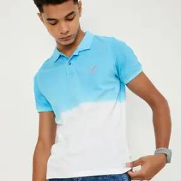 Boys Ombre-Dyed Regular Fit Polo T-Shirt-11