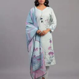 Women Embroidered Straight Kurta Set-image-0