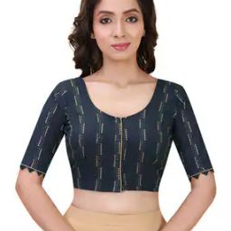 Women Woven Front-Open Blouse-picture-42