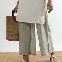Printed Palazzos with Semi-Elasticated Waist-image-25