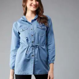 Trench Coat with Buttoned Flap Pockets-image-60