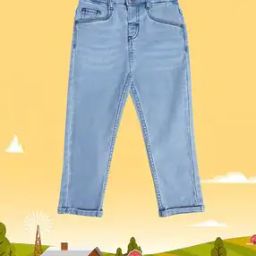Boys Lightly Washed Regular Fit Jeans-image-90