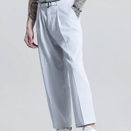 Pleated Baggy Fit Pants with Insert Pockets-image-55