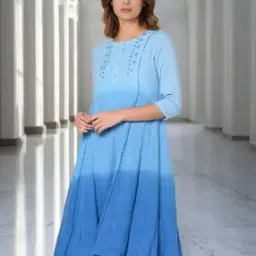 sakura Ombre-Dyed Flared Kurta-picture-26