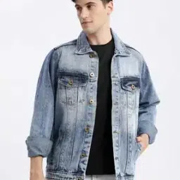 Men Washed Regular Fit Denim Jacket-picture-44