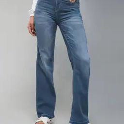 Women Wide Leg Jeans with 5-Pocket Styling-image-95