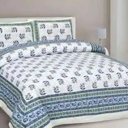 150 TC Floral Print King-Size Bedsheet with Pillow Covers-image-43