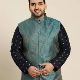 Nehru Jacket with Mandarin Neck-image-87