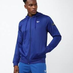 Men Regular Fit Hooded Jacket with Brand Print-image-101