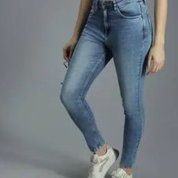 Women Skinny Fit Jeans with 5-Pocket Styling-image-15