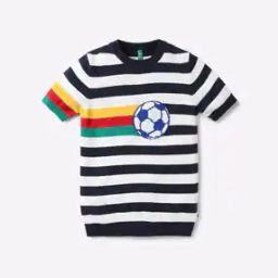 Tricot Knit Striped Crew-Neck Sweater-picture-50