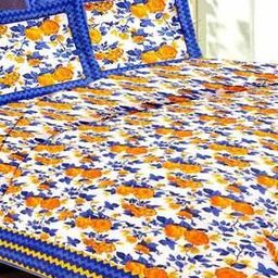 120 TC Printed Double Bedsheet with Pillow Covers-image-118