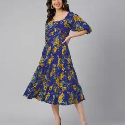Floral Tiered Dress-image-70