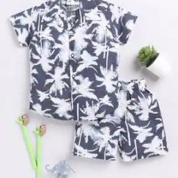 Boy Tropical Print Shorts & T-Shirt Sets-image-45