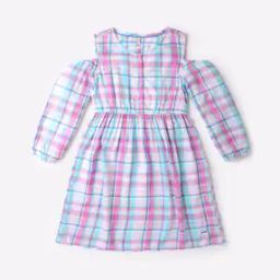 Checked Fit & Flare Dress-52