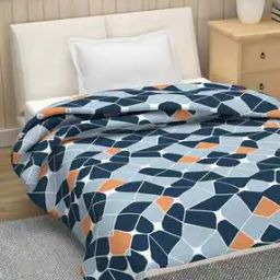 Set of 2 Printed Microfiber Single Bed AC Dohars-image-1