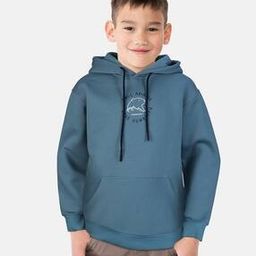 Placement Print Kangaroo Pocket Hoodie-picture-16
