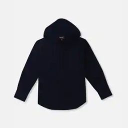 Checked Oversized Hooded Shirt-image-67