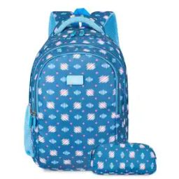Geometric Print Backpack with Zip Closure-image-62