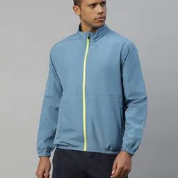dida Men Zip-Front Regular Fit Bomber Jacket-picture-1