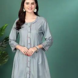 Women Embroidered A-Line Tunic-image-30
