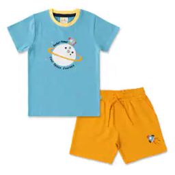 Printed Crew-Neck T-Shirt with Shorts-picture-11