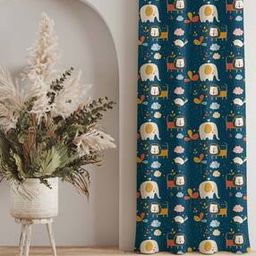 Pack of 1 Digital Printed Window Curtains with Eyelets-29