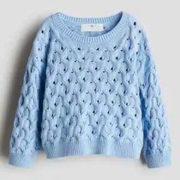 Girls Hole-Knit Pullover-15