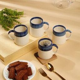arrabi Set of 4 Printed Ceramic Glazed Lava Mugs-picture-44