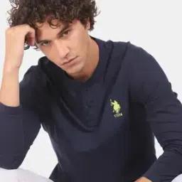 Regular Fit Henley T-Shirt with Logo Accent-image-21