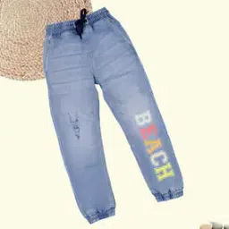 kiddopanti Boy Washed Joggers with Elasticated Waist-picture-47