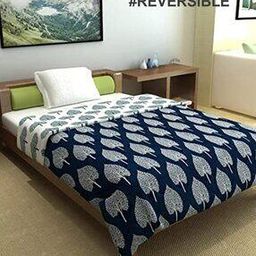 Ethnic Print Microfibre Reversible Single Size Comforter-45