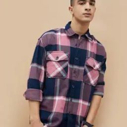 Men Checked Regular Fit Shirt-image-42