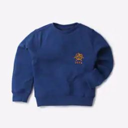 Round-Neck Sweatshirt with Embroidered Logo-23