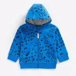 Animal Print Zip-Front Hoodie-image-43