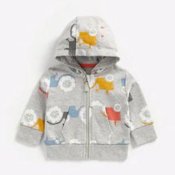 Printed Zip-Front Hoodie-image-33