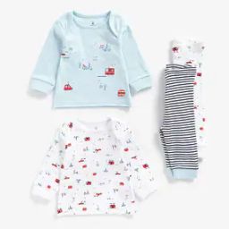 Pack of 2 Printed T-shirt & Pyjamas Set-63