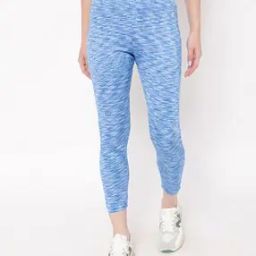 Women Heathered Fitted Track Pants with Side Pocket-image-83