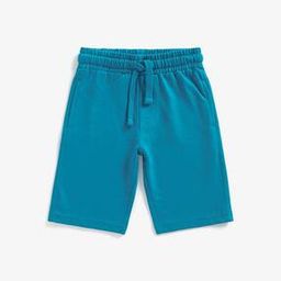 Mid-Rise Cotton Shorts-image-0