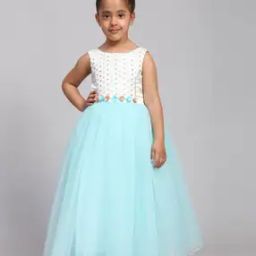 Girls Embellished Fit & Flare Dress-image-91
