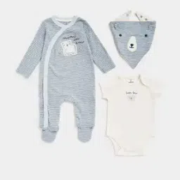3-piece Printed Cotton Suit Set-picture-29