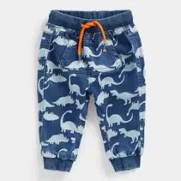 Dinosaur Print Joggers with Kangaroo Pocket-44