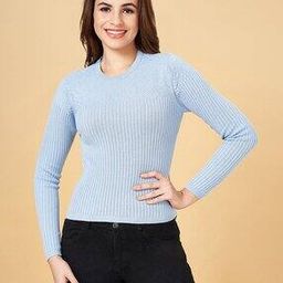 people by pantaloons Women Round-Neck Pullover with Full Sleeves-picture-48