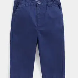 Flat-Front Trousers with Button Closure-21